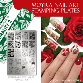Moyra Stempel Plaat 10 Florality 2