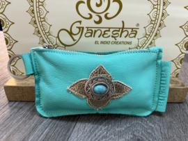 Ganesha - Rio turquoise portemonneetje met turquoise steen