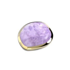 Melano Kosmic Shaped Disk Steen Goudkleurig Amethyst