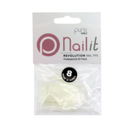 Pure Nails Tips Natural Half Well Revolution Refill 50st.