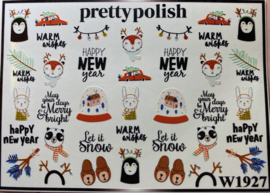 Pretty Polish | Slider | Waterdecal W1927 - Kerst