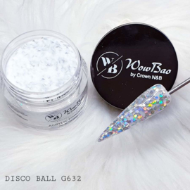 WowBao Nails acryl poeder Glitter nr G632 Disco Ball 28g