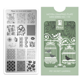 Moyra Mini Stempel Plaat 110 My Secret Garden