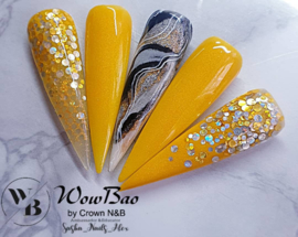 WowBao Nails acryl poeder Premium Glitter nr PG518 Prosecco 28g