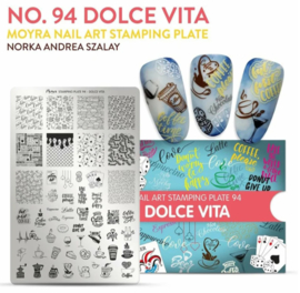 Moyra Stempel Plaat 94 Dolce Vita