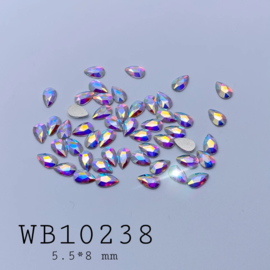 WowBao Nails Wow Crystals PEAR DROPS AB  50st.