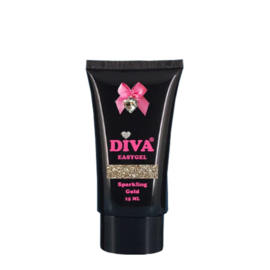 Diva Easygel Gold Sparkling 15ml (acrylgel)