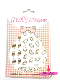 Nagelsticker Z-D3054 Goudkleur