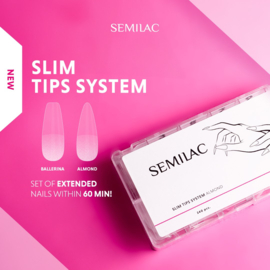 Semilac Slim tips system Almond 240st.
