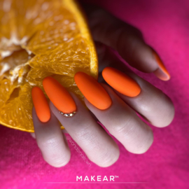MAKEAR Color Rubber Base | CRB15 Sparkling Orange 8ml