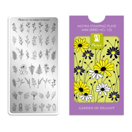 Moyra Mini Stempel Plaat 123 Garden Of Delight