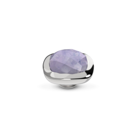 Melano Vivid Lined Steentje Zilverkleurig Light Purple Jade