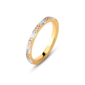 Melano Friends Ava Ring Goudkleurig Pink