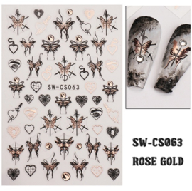 Nagelsticker SW-CS063 rose goud