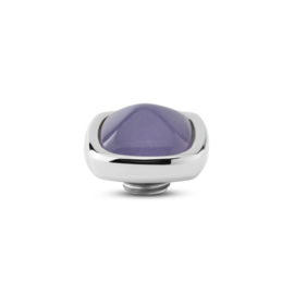Melano Vivid Boxy gem Steentje Zilverkleurig Light purple jade
