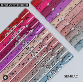 Semilac gelpolish top no wipe stone effect GLANS 7ml