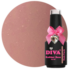 Diva Gellak Rubber Basecoat Nude Peach 15 ml