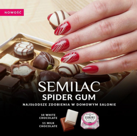 Semilac Spider Gum Gel 11 Milk Chocolate