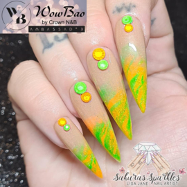 WowBao Nails acryl poeder Glitter nr G678 Glow Stick 28g