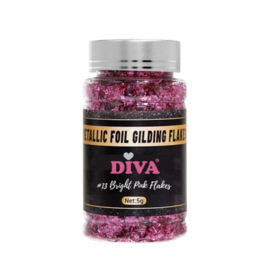 Diva Flake It Up Bright Pink 5g