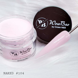 WowBao Nails acryl poeder nr 104 Naked 28g