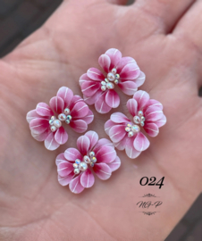 3D nailart bloem acryl 024