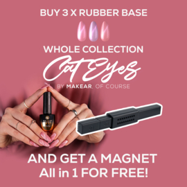 MAKEAR Cat Eye Rubber Base set + gratis magneet