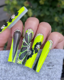 3D nailart bloem acryl 002