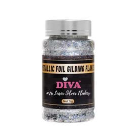 Diva Flake It Up Laser Silver 5g