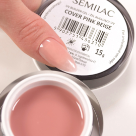 Semilac Builder Gel Cover Pink Beige 15 g