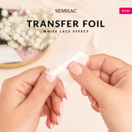 Semilac transfer folie 13 White Lace