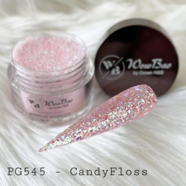 WowBao Nails acryl poeder Glitter nr 545 Candy Floss 28g