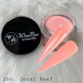 WowBao Nails acryl poeder color nr 166 Coral Reef 28g