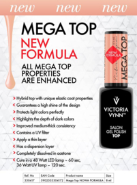 Victoria Vynn Salon Mega top (rubber top) 8ml