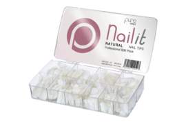 Pure Nails Tips Natural Full Well 500st.