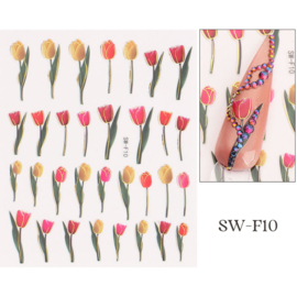 Nagelsticker tulpen SW-F10