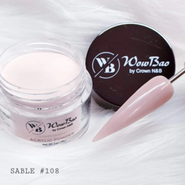 WowBao Nails acryl poeder nr 108 Sable 28g