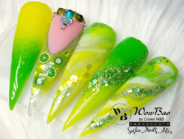 WowBao Nails acryl poeder Premium Glitter nr PG503 Duchess 28g