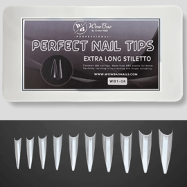 WowBao Nails Perfect Nail Tips | Extra Long Stiletto WB1-06