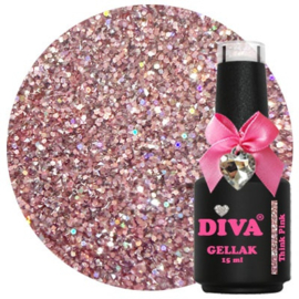 Diva Gellak Think Pink  15 ml Reflecterend