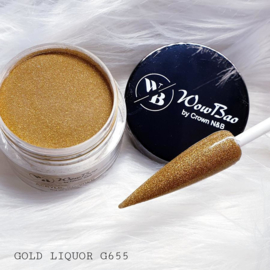 WowBao Nails acryl poeder nr G655 Gold Liquor 28g