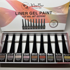 WowBao Nails Liner gel Paint Set AUTUMN