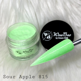 WowBao Nails acryl poeder Shimmer nr 815 Sour Apple 28g
