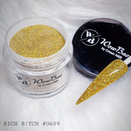 WowBao Nails acryl poeder Glitter nr G609 Rich B!tch 28g