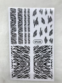 Nagelsticker Zebraprint SP226