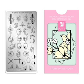 Moyra Mini Stempel Plaat 124 Shape Of My Heart