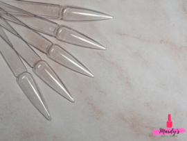 Tipwaaier Clear Stiletto 40st