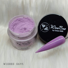 WowBao Nails acryl poeder Shimmer nr G695 Wishes 28g