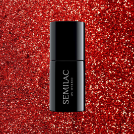 Semilac gelpolish 318 Burgundy Red Glitter 7ml