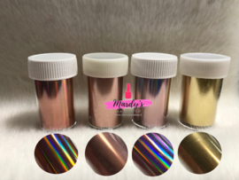 Metallic nagel transfer folie